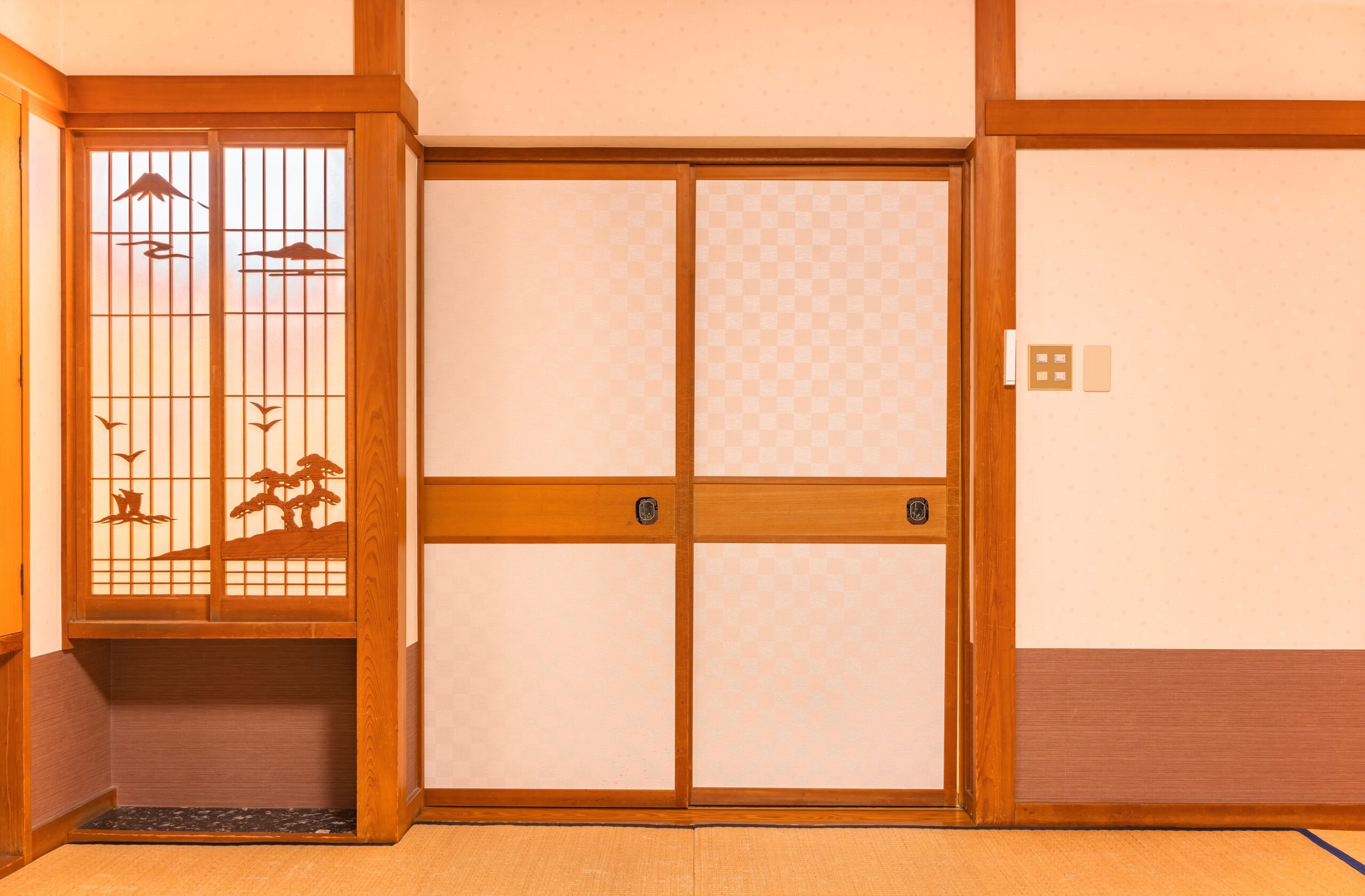 モダンな表具貼り